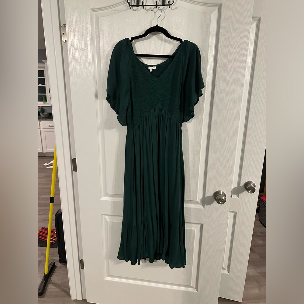 Baltic Born smocked midi dress